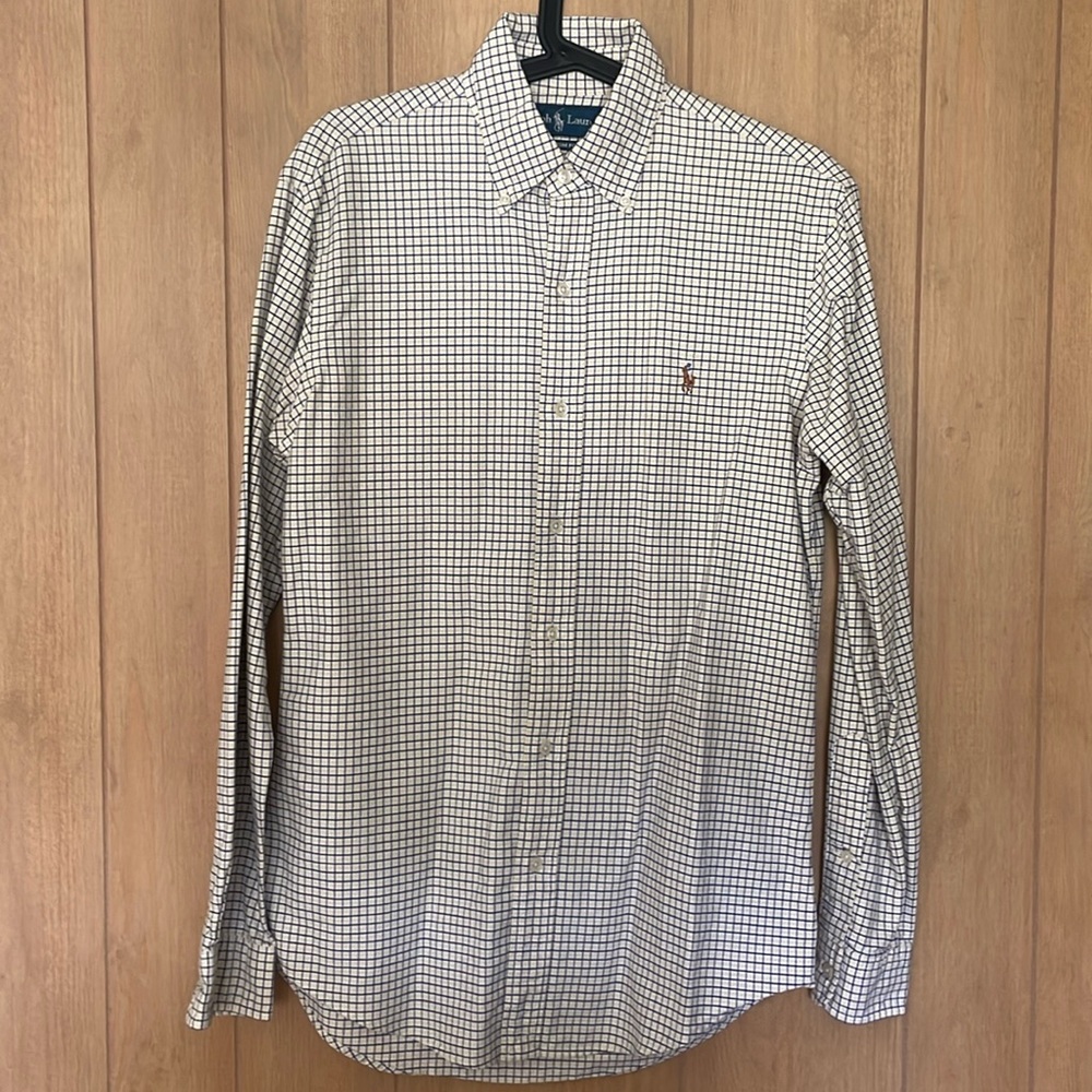 RALPH LAUREN CLASSIC PLAID BUTTON DOWN